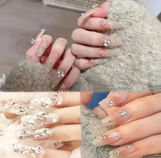 10 Pcs Nails With Sticker